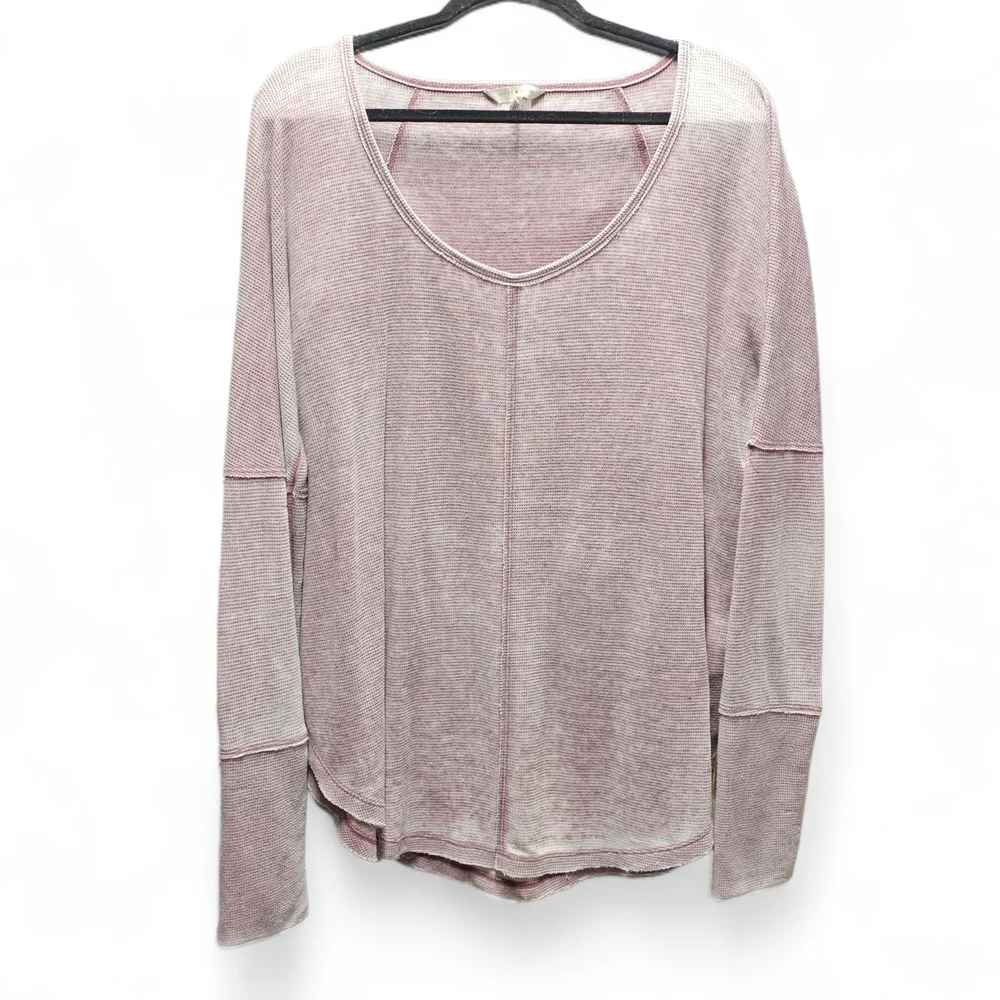 Lucky Brand Retro Faded Thermal Long Sleeve Top Size Large - Picture 1 of 6